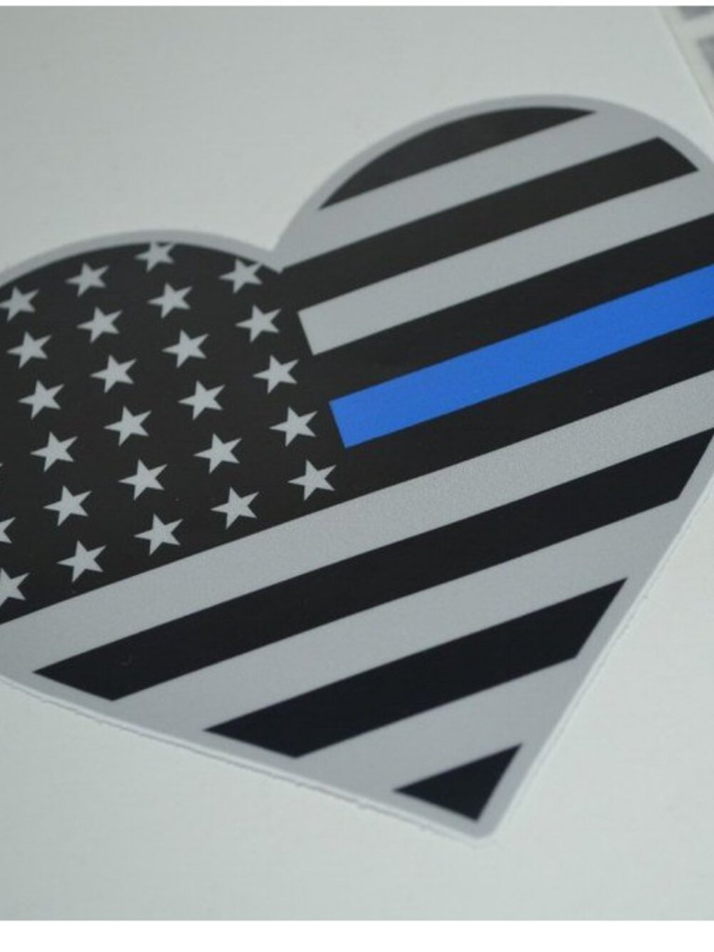 Set of 7 Thin Blue Line Police Support Stickers